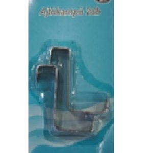 Ruhaakasztó ajtóra 2db-s INOX